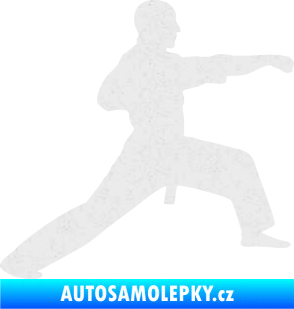 Samolepka Judo 001 pravá Ultra Metalic bílá