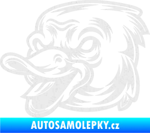 Samolepka Káčátko 001 levá Ultra Metalic bílá