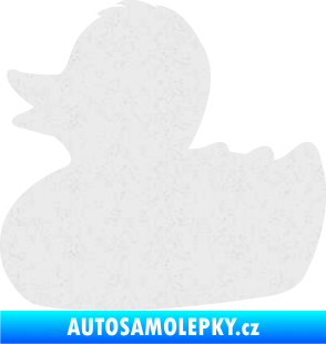 Samolepka Kachnička 001 levá Ultra Metalic bílá