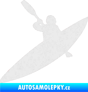 Samolepka Kanoista 001 levá Ultra Metalic bílá