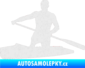 Samolepka Kanoista 002 levá Ultra Metalic bílá