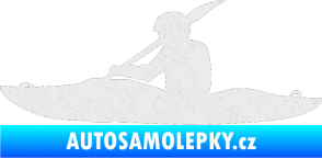 Samolepka Kanoista 003 levá Ultra Metalic bílá
