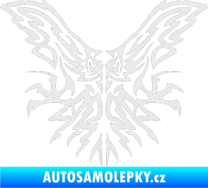 Samolepka Kapota 037 tatto dravec Ultra Metalic bílá