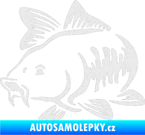 Samolepka Kapr 001 levá Ultra Metalic bílá