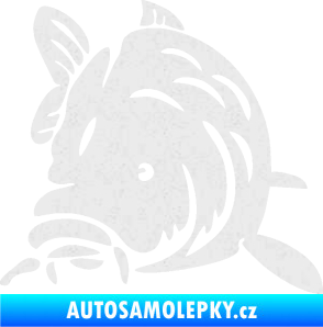 Samolepka Kapr 002 levá Ultra Metalic bílá