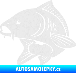 Samolepka Kapr 008 levá Ultra Metalic bílá