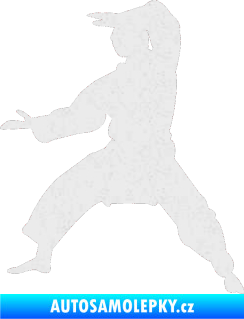 Samolepka Karate 006 levá Ultra Metalic bílá