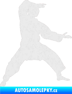 Samolepka Karate 006 pravá Ultra Metalic bílá