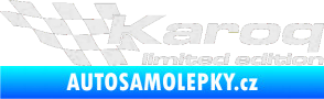 Samolepka Karoq limited edition levá Ultra Metalic bílá