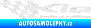 Samolepka Kia limited edition levá Ultra Metalic bílá