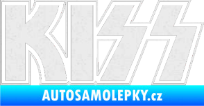 Samolepka KISS Ultra Metalic bílá