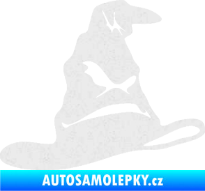 Samolepka Klobouk 001 pravá Ultra Metalic bílá