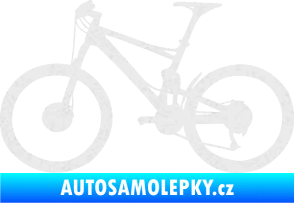 Samolepka Kolo 001 levá - (horské kolo) Ultra Metalic bílá