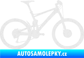 Samolepka Kolo 001 pravá - (horské kolo) Ultra Metalic bílá