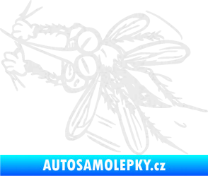 Samolepka Komár 002 levá Ultra Metalic bílá