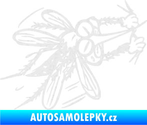 Samolepka Komár 002 pravá Ultra Metalic bílá