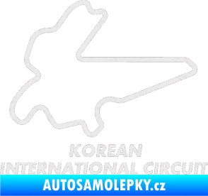 Samolepka Okruh Korean International Circuit Ultra Metalic bílá