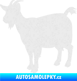Samolepka Koza 001 levá Ultra Metalic bílá