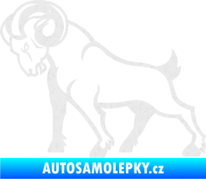 Samolepka Kozel 002 levá Ultra Metalic bílá