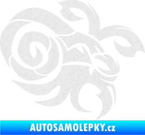 Samolepka Kozoroh 003 pravá Ultra Metalic bílá