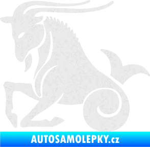 Samolepka Kozoroh 004 levá Ultra Metalic bílá