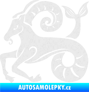 Samolepka Kozoroh 005 levá Ultra Metalic bílá