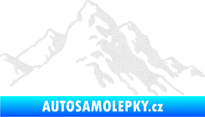 Samolepka Krajina hory 006 pravá Ultra Metalic bílá