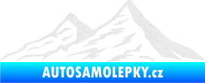 Samolepka Krajina hory 009 levá Ultra Metalic bílá