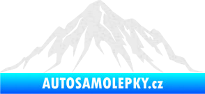 Samolepka Krajina hory 010 pravá Ultra Metalic bílá