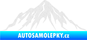 Samolepka Krajina hory 010 levá Ultra Metalic bílá