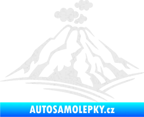 Samolepka Krajina hory 018 levá Ultra Metalic bílá
