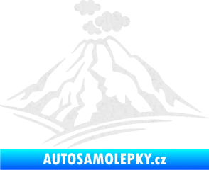 Samolepka Krajina hory 018 pravá Ultra Metalic bílá