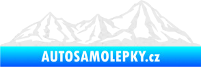 Samolepka Krajina hory 019 pravá Ultra Metalic bílá