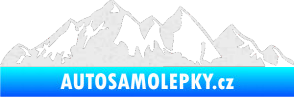 Samolepka Krajina hory 021 levá Ultra Metalic bílá