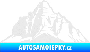Samolepka Krajina hory 022 levá Ultra Metalic bílá