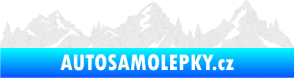 Samolepka Krajina hory 035 levá Ultra Metalic bílá