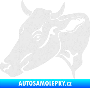 Samolepka Kráva 003 levá Ultra Metalic bílá