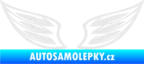 Samolepka Křídla 001  Ultra Metalic bílá