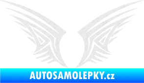Samolepka Křídla 005 Ultra Metalic bílá