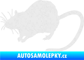Samolepka Krysa 002 levá Ultra Metalic bílá