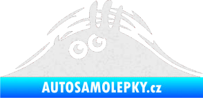 Samolepka Kuk 001 levá šmírák Ultra Metalic bílá