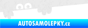 Samolepka Kuk 008 levá šmírák Ultra Metalic bílá