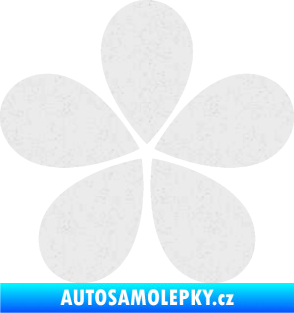 Samolepka Květina dekor 031 Ultra Metalic bílá
