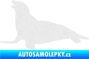 Samolepka Lachtan 002 levá Ultra Metalic bílá
