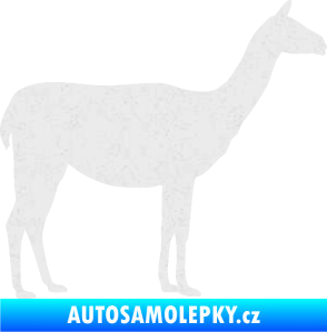 Samolepka Lama 001 pravá Ultra Metalic bílá