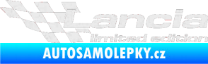 Samolepka Lancia limited edition levá Ultra Metalic bílá