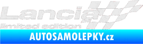 Samolepka Lancia limited edition pravá Ultra Metalic bílá