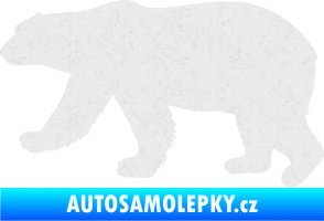 Samolepka Lední medvěd 002 levá Ultra Metalic bílá