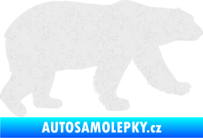 Samolepka Lední medvěd 002 pravá Ultra Metalic bílá