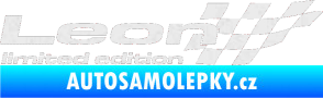 Samolepka Leon limited edition pravá Ultra Metalic bílá
